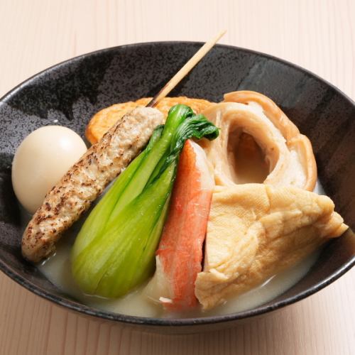 鶏白湯おでん盛合せおまかせ10個