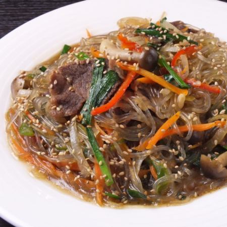 豚肉もやし炒め/トッポキ/チャプチェ