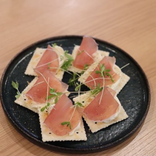 생햄 크림과 치즈