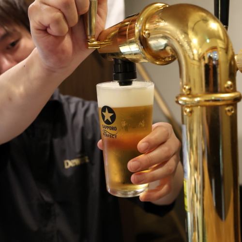 生ビールございます♪