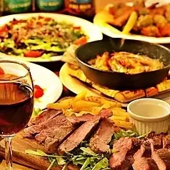 歓送迎会・宴会に♪黒毛和牛うにく・黒毛和牛ステーキなど料理10品【飲み放付き】5500円(税込）