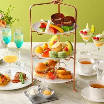【ワンドリンク付き】イブニングハイティー【〆のデザートあり】