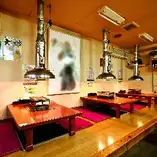 Tatami seating where you can stretch your legs