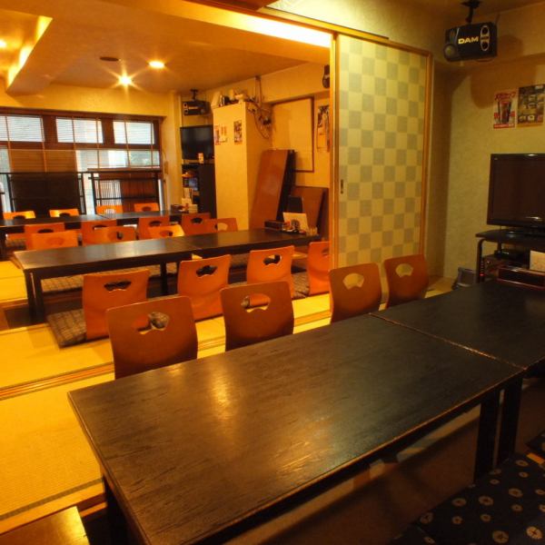 Accommodates up to 40 people! The layout of the seat can be changed according to the number of people, so please feel free to consult ♪ Karaoke is also included so there is no doubt that the company banquet will be exciting ◎