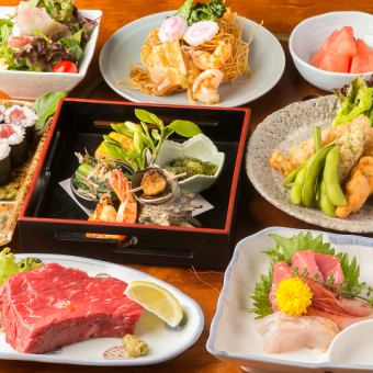 2.5 hours of all-you-can-drink included ◆ Total of 8 dishes, 4,950 yen (tax included) course♪