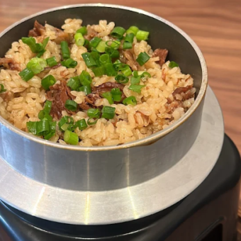 タイのほぐし身の釜飯