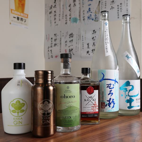 【お酒の品揃えにも自信あり】時期限定のラインナップもお見逃しなく！日本酒、クラフトジンソーダなど
