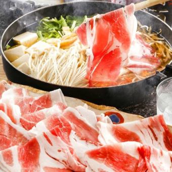 [Various banquets] Specialty black pork and green onion shabu-shabu course! All-you-can-drink for 2.5 hours for 5,500 yen