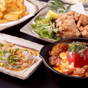 [Weekdays only] "Great Value Course" with Wagyu Beef Tendon Tomato Cheese Clay Pot and All-You-Can-Drink 4,300 yen ⇒ 3,300 yen