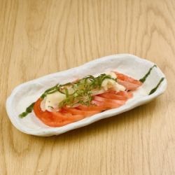 冷やしトマト ガリ甘酢のせ