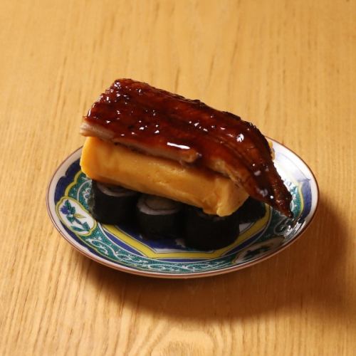 Eel and rolled egg omelet