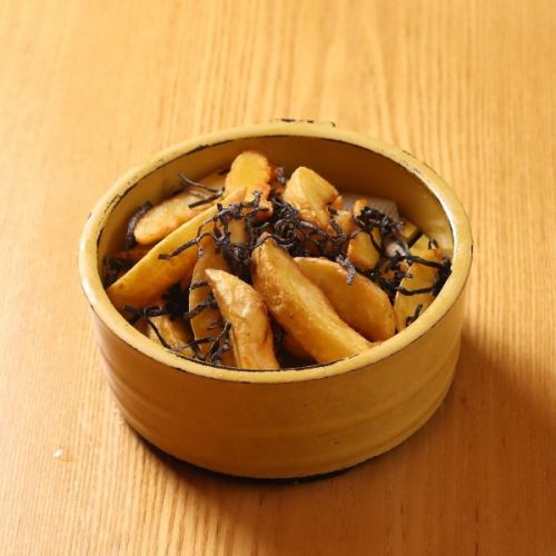 Salted kelp butter skin-on fries