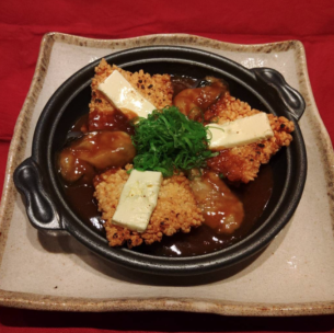 굴과 치즈 오코게의 된장 튀김