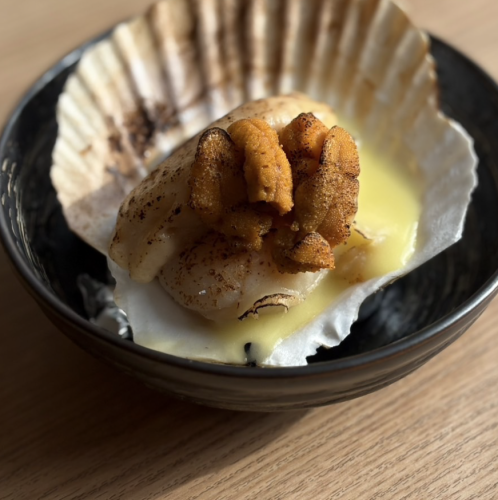 【焼き】帆立の雲丹クリーム焼き