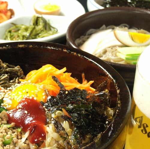 Feel free to enjoy authentic Korean flavors for lunch♪