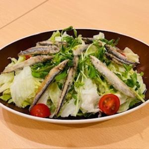 Silver-striped herring salad