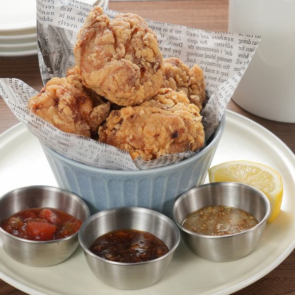 【外サク中フワ！】白ワインで仕込んだ柔らかジューシーソースは5種類から選べる『MASSIの唐揚げ』