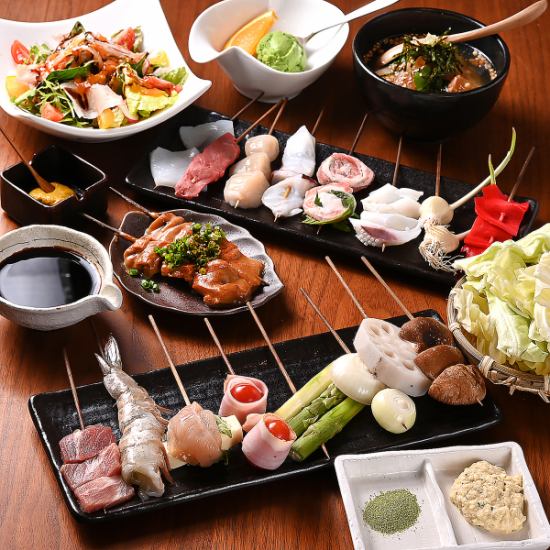 Kushikatsu for 20 years! You can enjoy the chef's special skewers in a high-quality space ◎