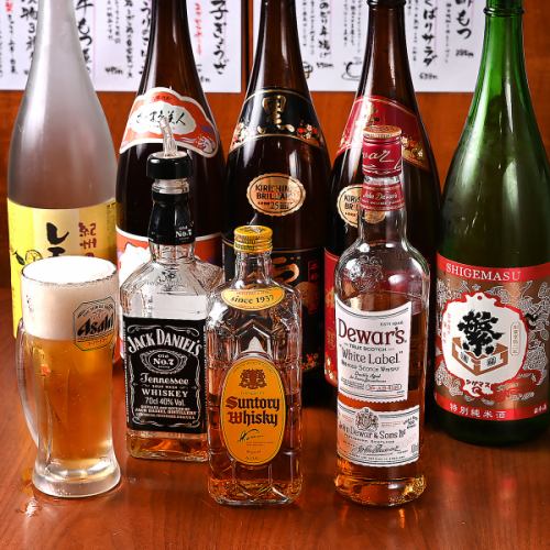 日本酒や焼酎が充実