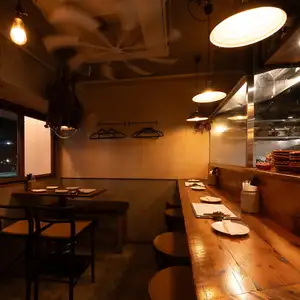 Counter seats available for solo diners after work.
