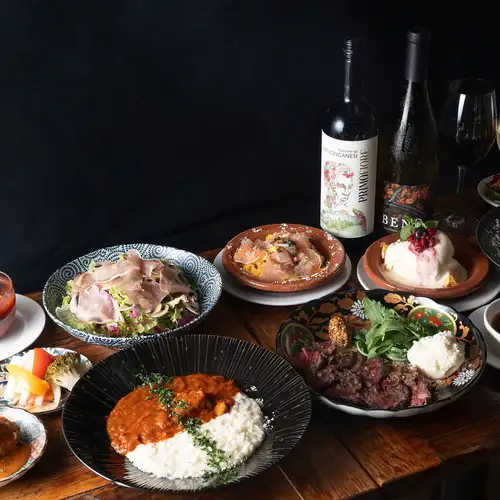 ☆套餐【畅饮！】任选4道菜+高级牛腩牛排+甜点☆超值♪