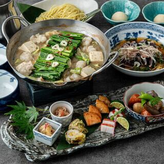 全5品「選べるお手軽鍋もつ鍋コース」4000円(税込)