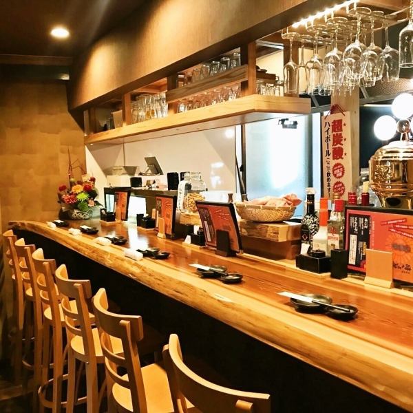 Also for crispy drinks on the way home from work ◎ Enjoy conversation with the staff ♪ We welcome one person !! [Nagasaki / Haruya / Private room / Banquet / All-you-can-drink / Ramen / Straw-grilled / Sake / Shochu / Izakaya / Hamaguchi Town]