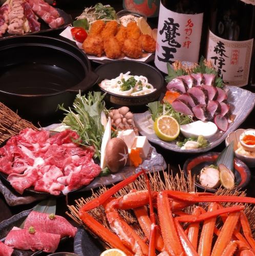 飲み放題&藁焼き付のコースは4000円~