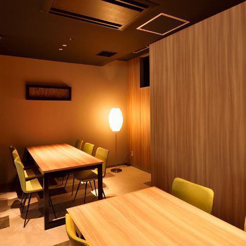 A private room where indirect lighting creates an atmosphere