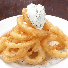 Malt fried onion rings