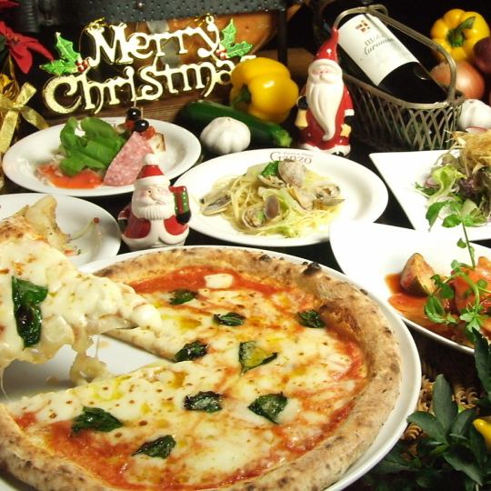 12月24日・25日限定　[X'masコース]　乾杯スパークリングワイン付き☆7品4500円