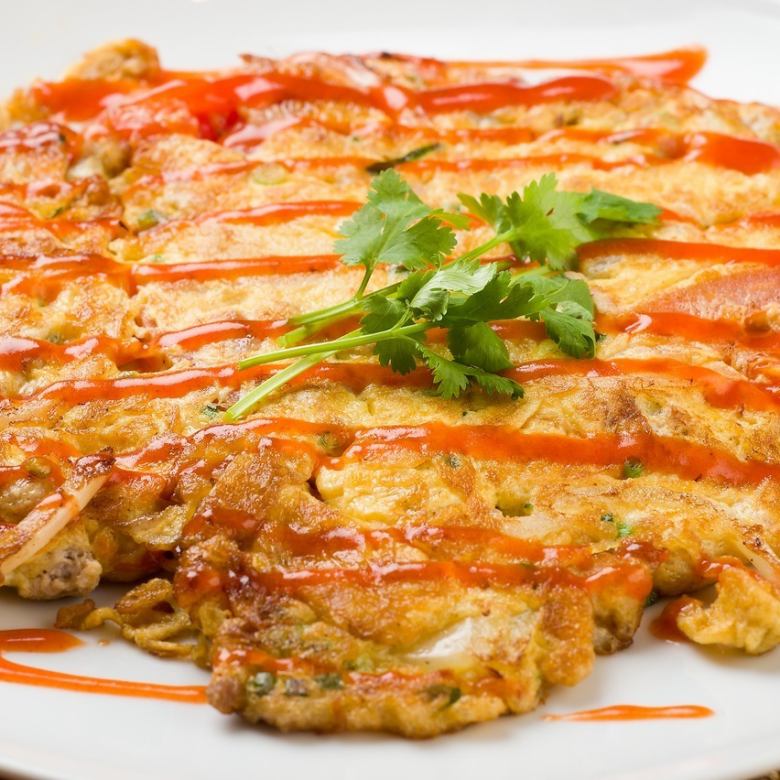 タイ風玉子焼き(カイ・チャオ・ムーサップ)