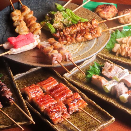 心を込めて丁寧に仕上げた串焼き！味と鮮度が口の中で踊ります♪