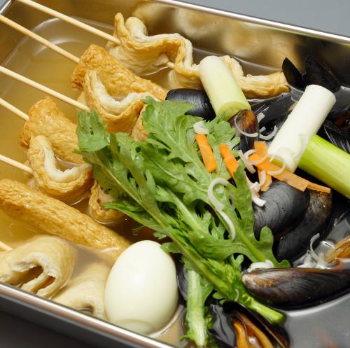 Mussel skewer oden