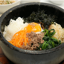 Stone cooked bibimbap