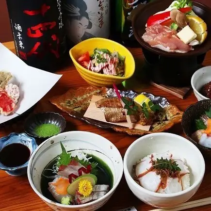 【120分飲み放題付き】満足定番コース全8品⇒6000円(税込6600円)