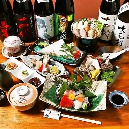 【120分飲み放題付き】ぼっけぇ贅沢三昧コース!全8品⇒7000円(税込7700円)