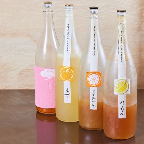 Popular with women! Sake-based fruit liquor