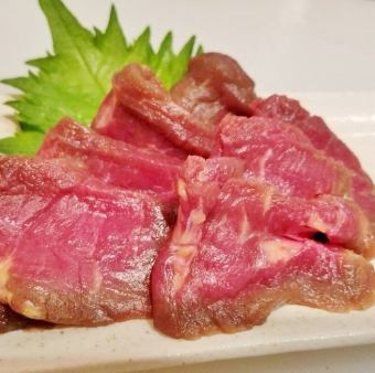 Red horse meat sashimi delivered directly from Kyushu