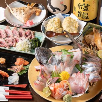 Luxury course where you can enjoy popular menus ◆Ajihanke enjoyment course◆<9 dishes in total> 6,000 yen (tax included)