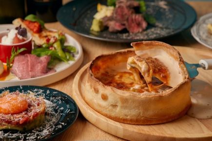 【3時間メニューほぼ全部飲放題付9品】W看板料理と牛肉盛り2種のスペシャーレコース6000円