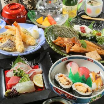 [Recommended for memorial services and welcoming/farewell parties] 8 dishes made with carefully selected fresh ingredients♪ 5,500 yen (tax included)