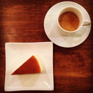 本日のデザート/シェ・シュクールさんの生チョコ/300円でローマ風マイルドエスプレッソ付き