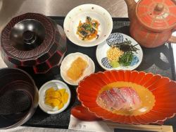 Kanpachi chazuke set meal