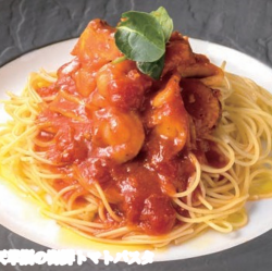天草鯛の海鮮トマトパスタ