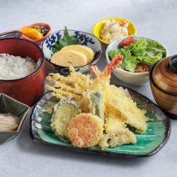 海老と旬野菜の天ぷらご膳