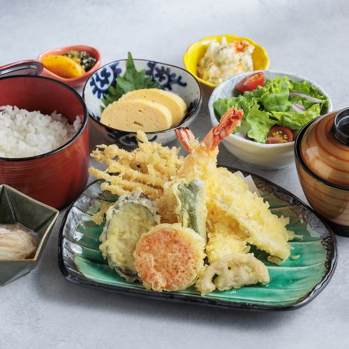 海老と旬野菜の天ぷらご膳