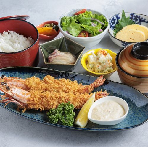 ぷりぷり大海老フライのご膳