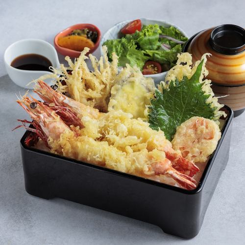 ぷりぷり大海老の海老天重