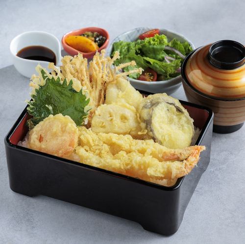 海鮮と旬野菜の天重